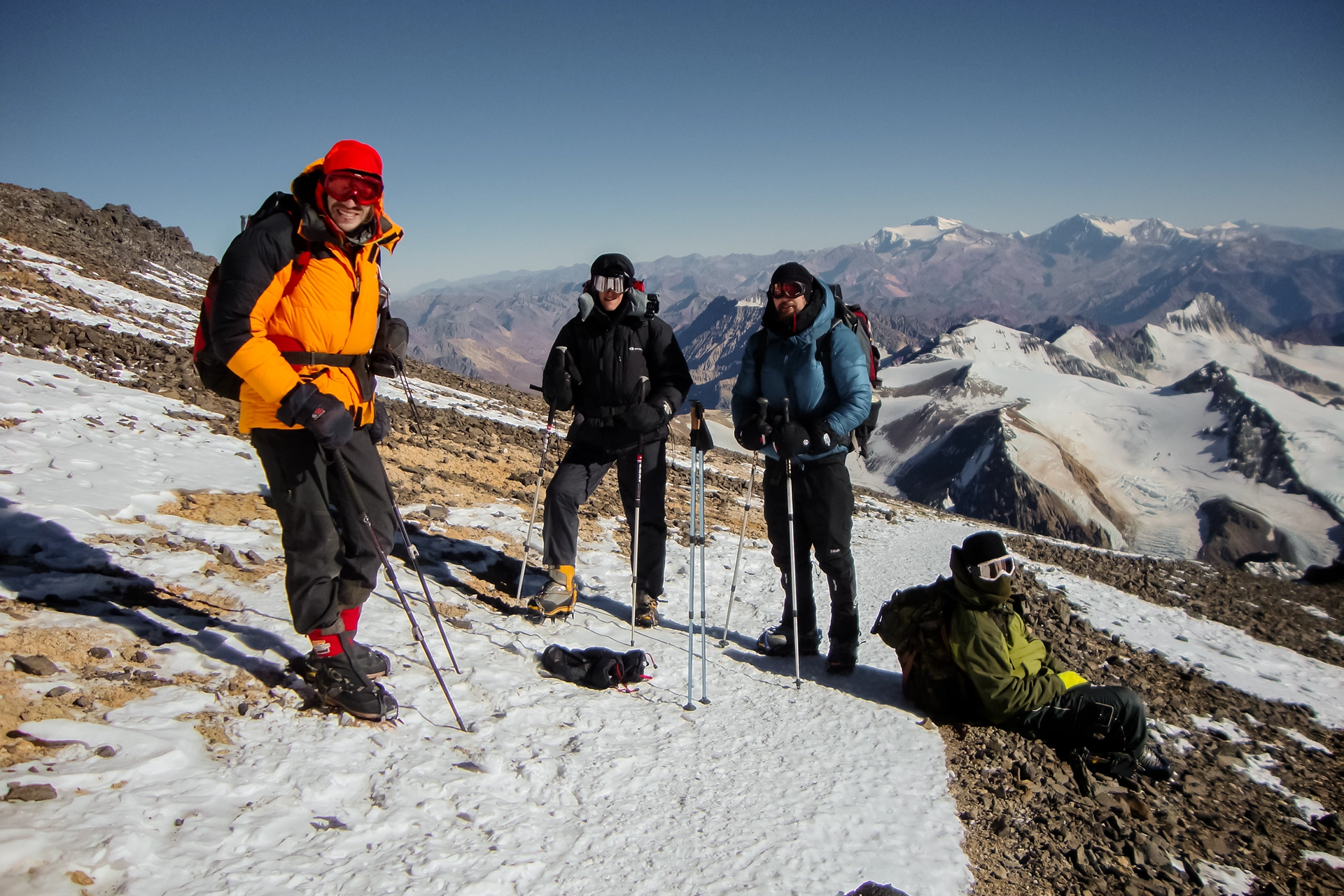 Fotka vystihující průběh expedice
