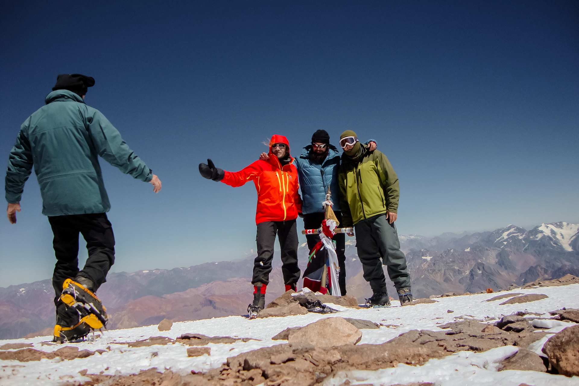 Fotka vystihující průběh expedice