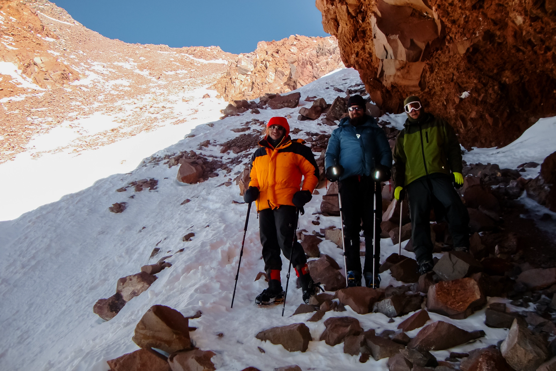 Fotka vystihující průběh expedice