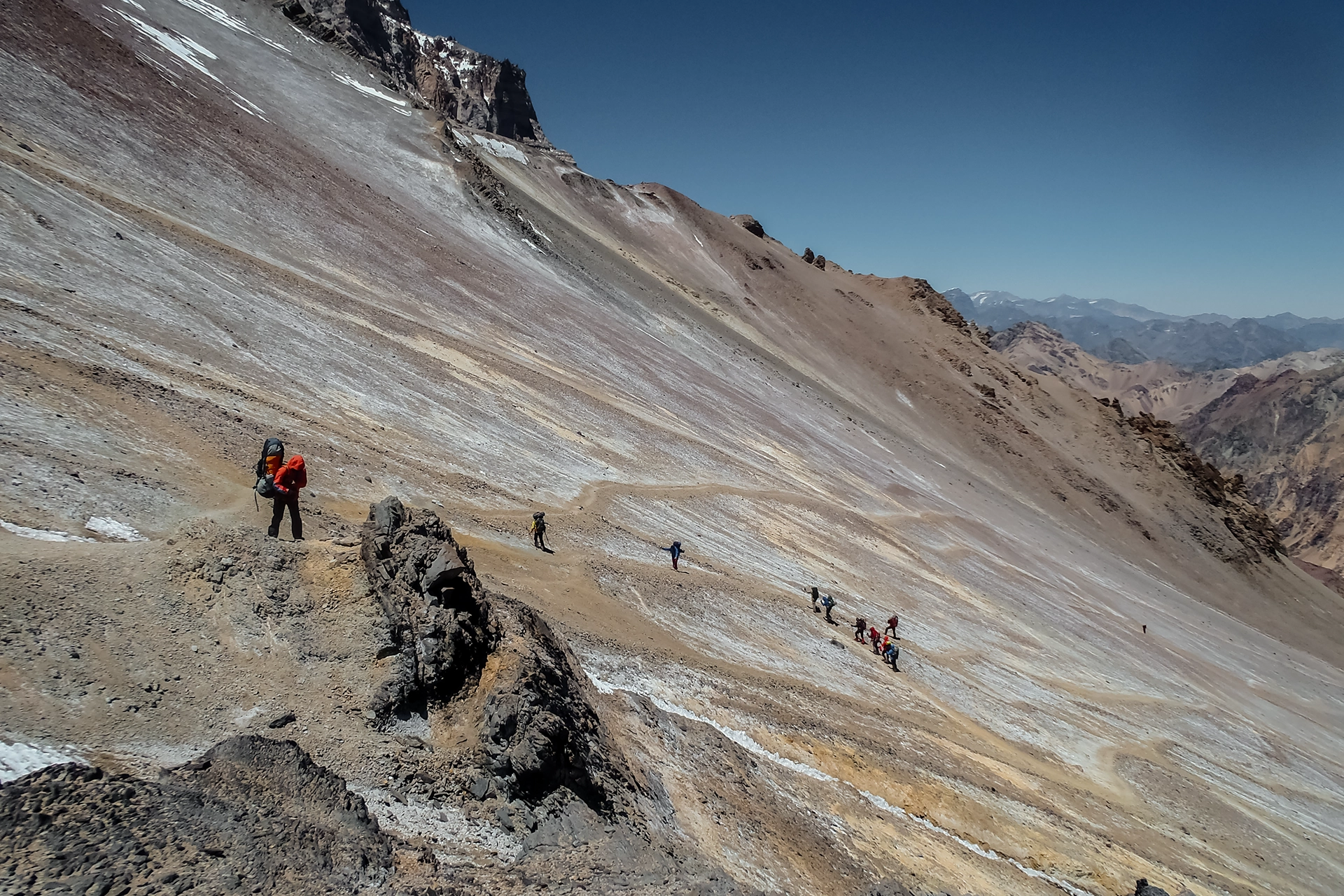 Fotka vystihující průběh expedice