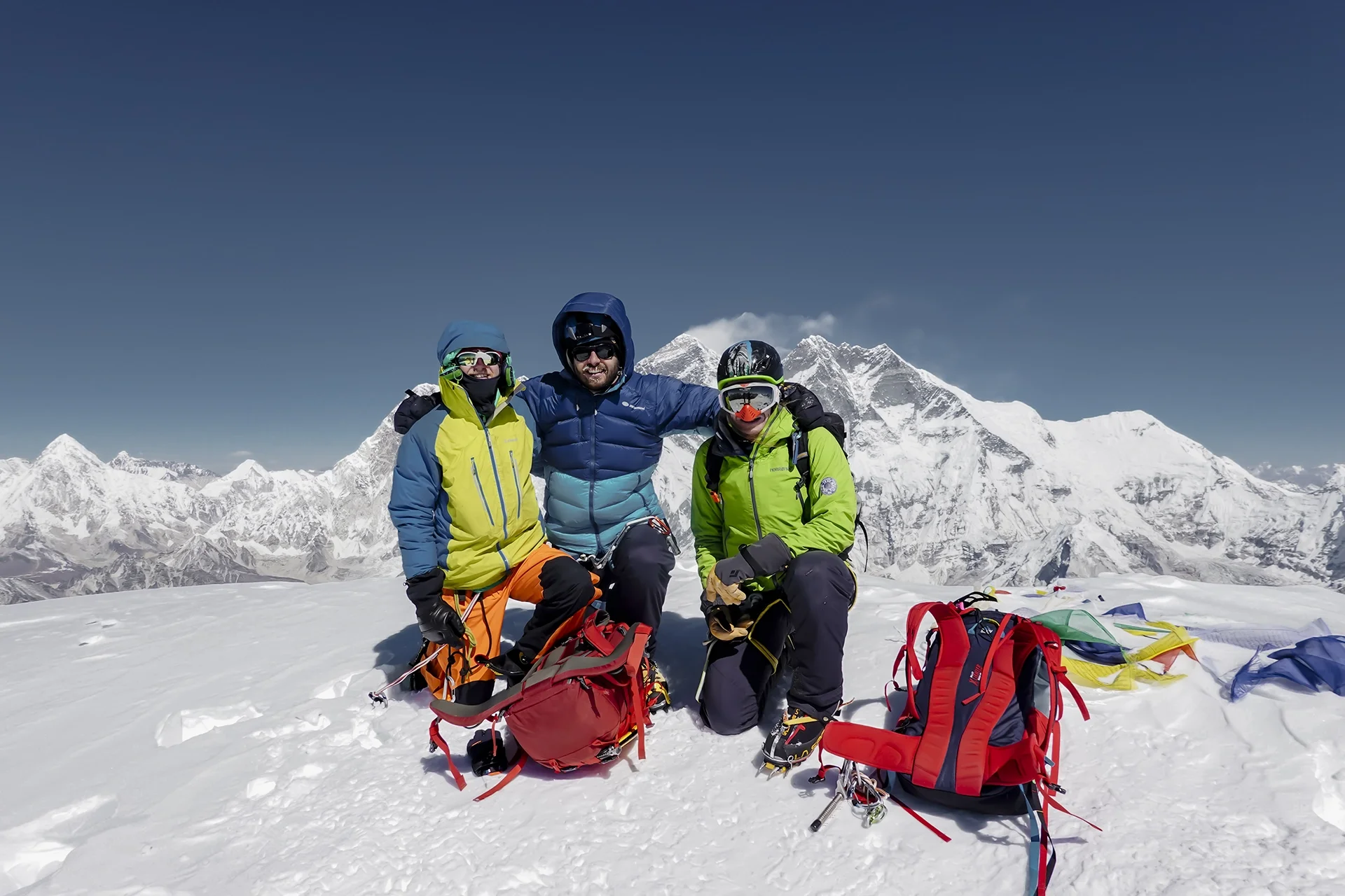 Fotka vystihující průběh expedice