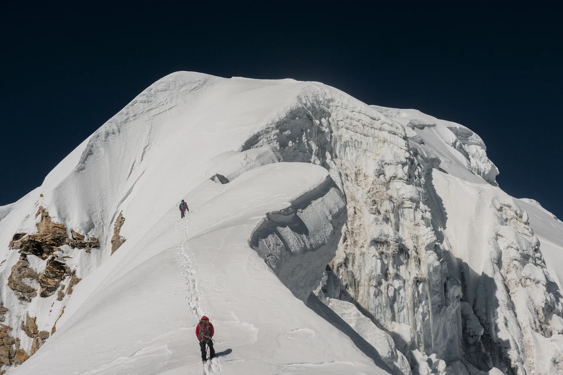 Fotka vystihující průběh expedice