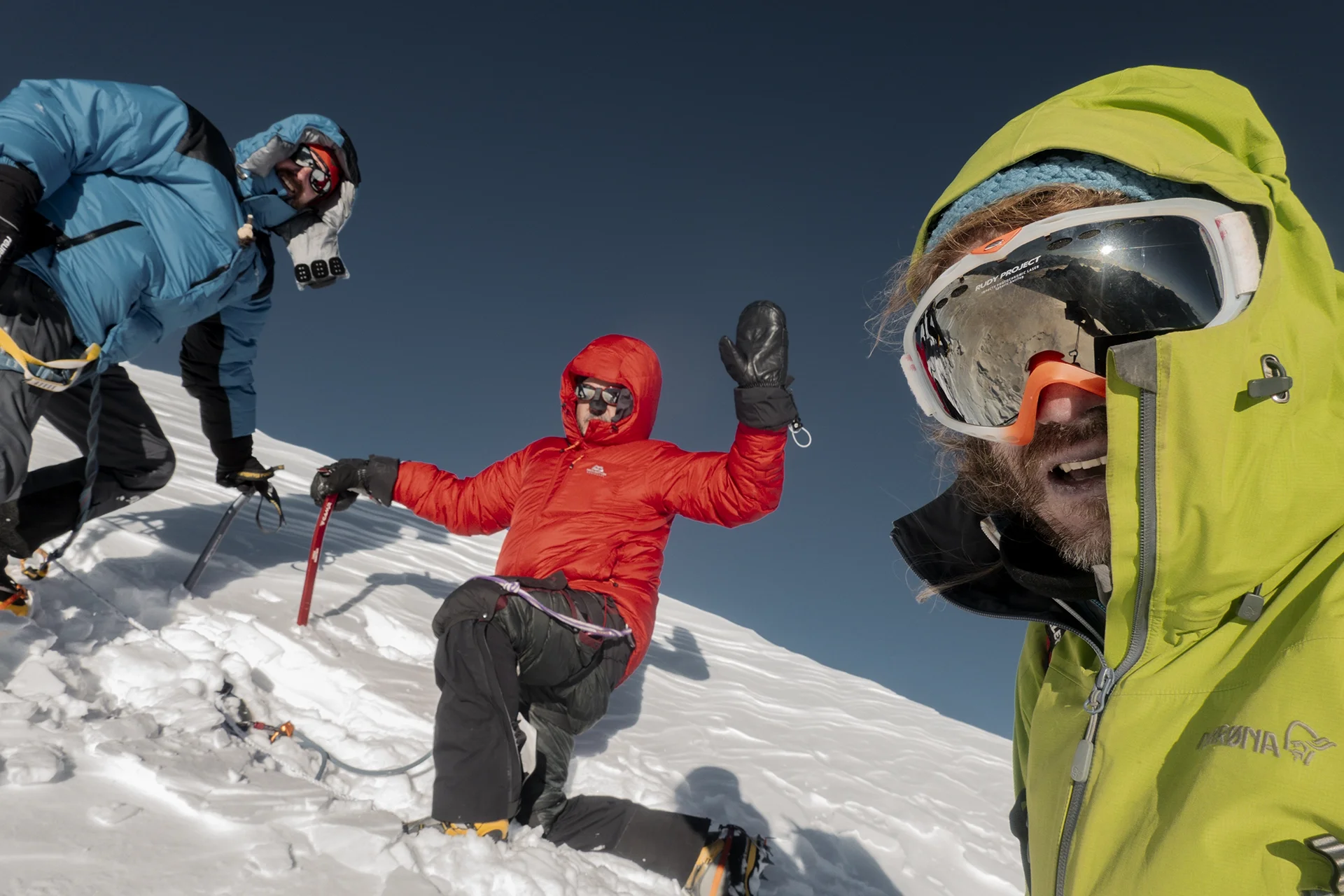 Fotka vystihující průběh expedice