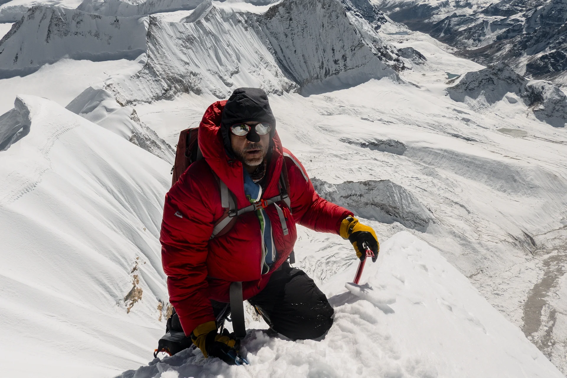Fotka vystihující průběh expedice