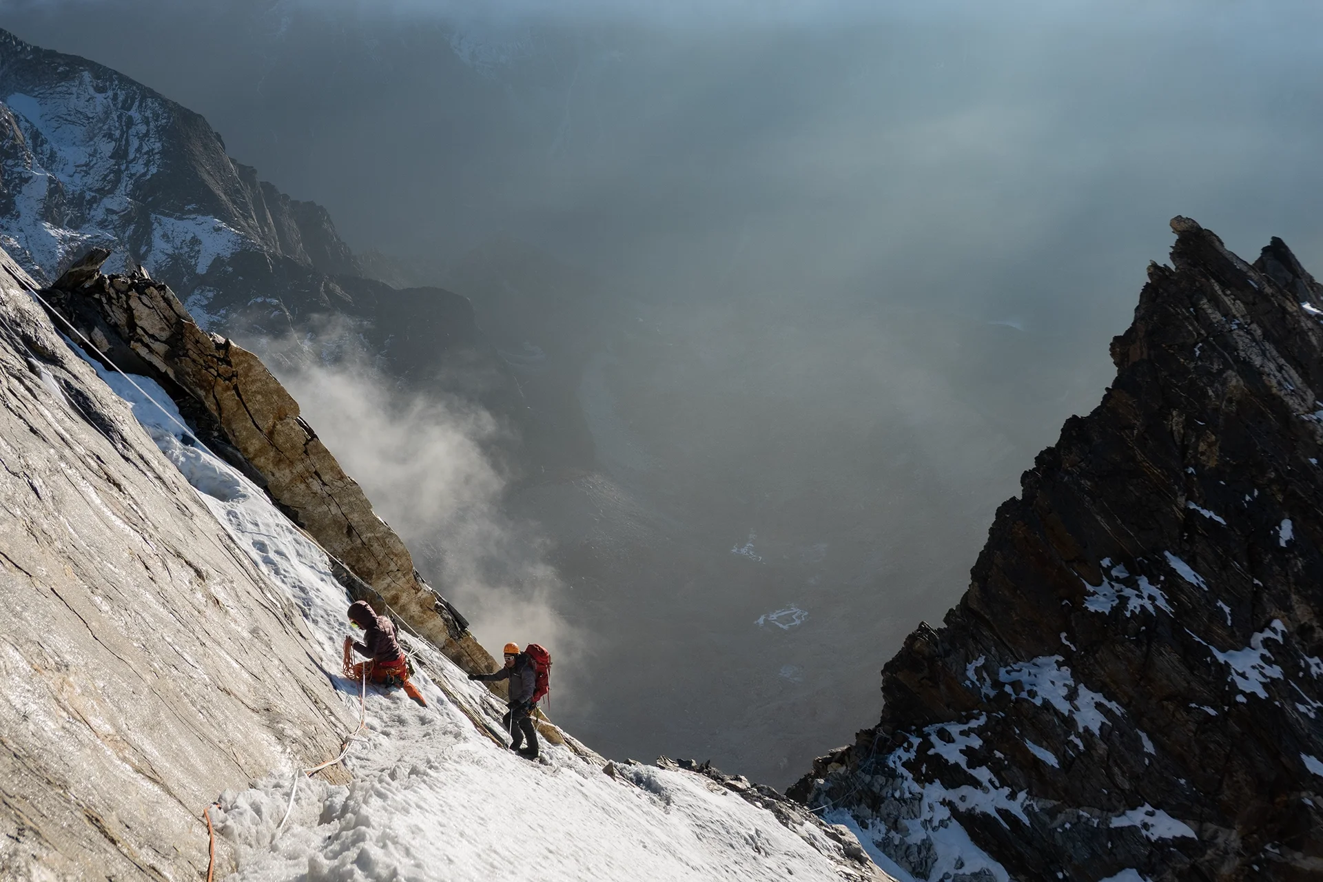 Fotka vystihující průběh expedice