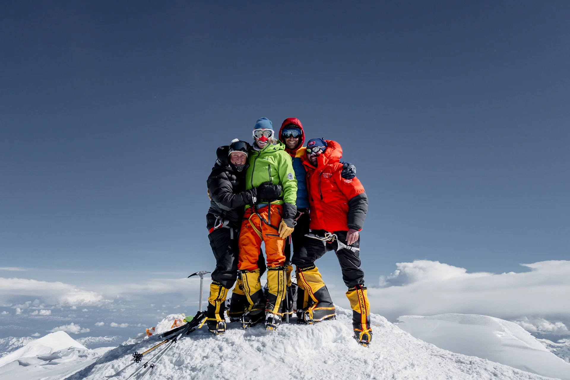 Fotka vystihující průběh expedice