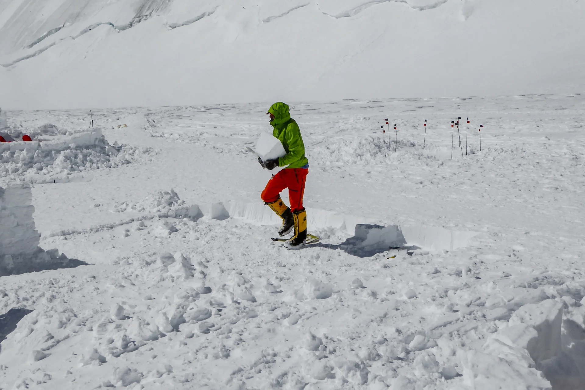 Fotka vystihující průběh expedice