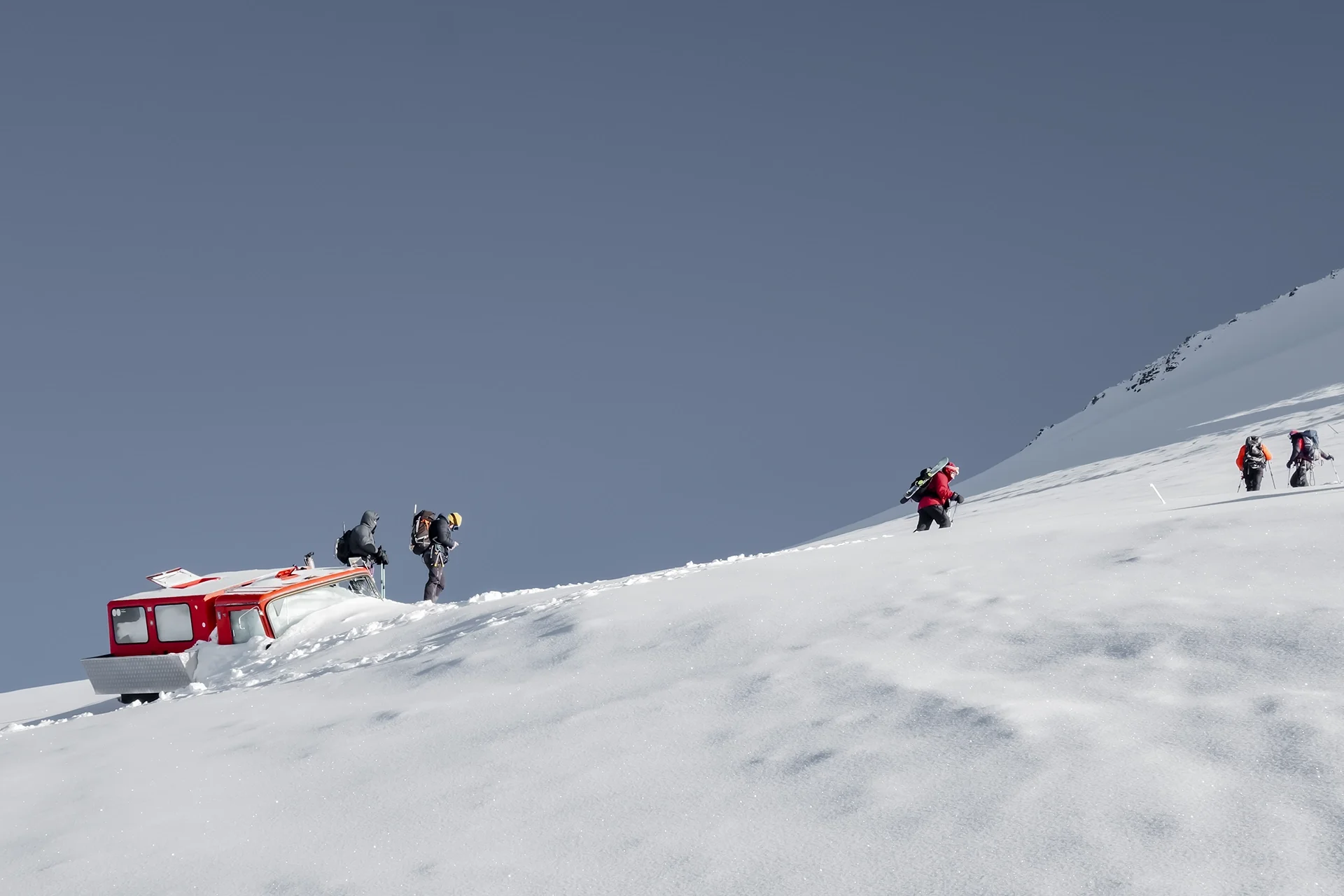 Fotka vystihující průběh expedice