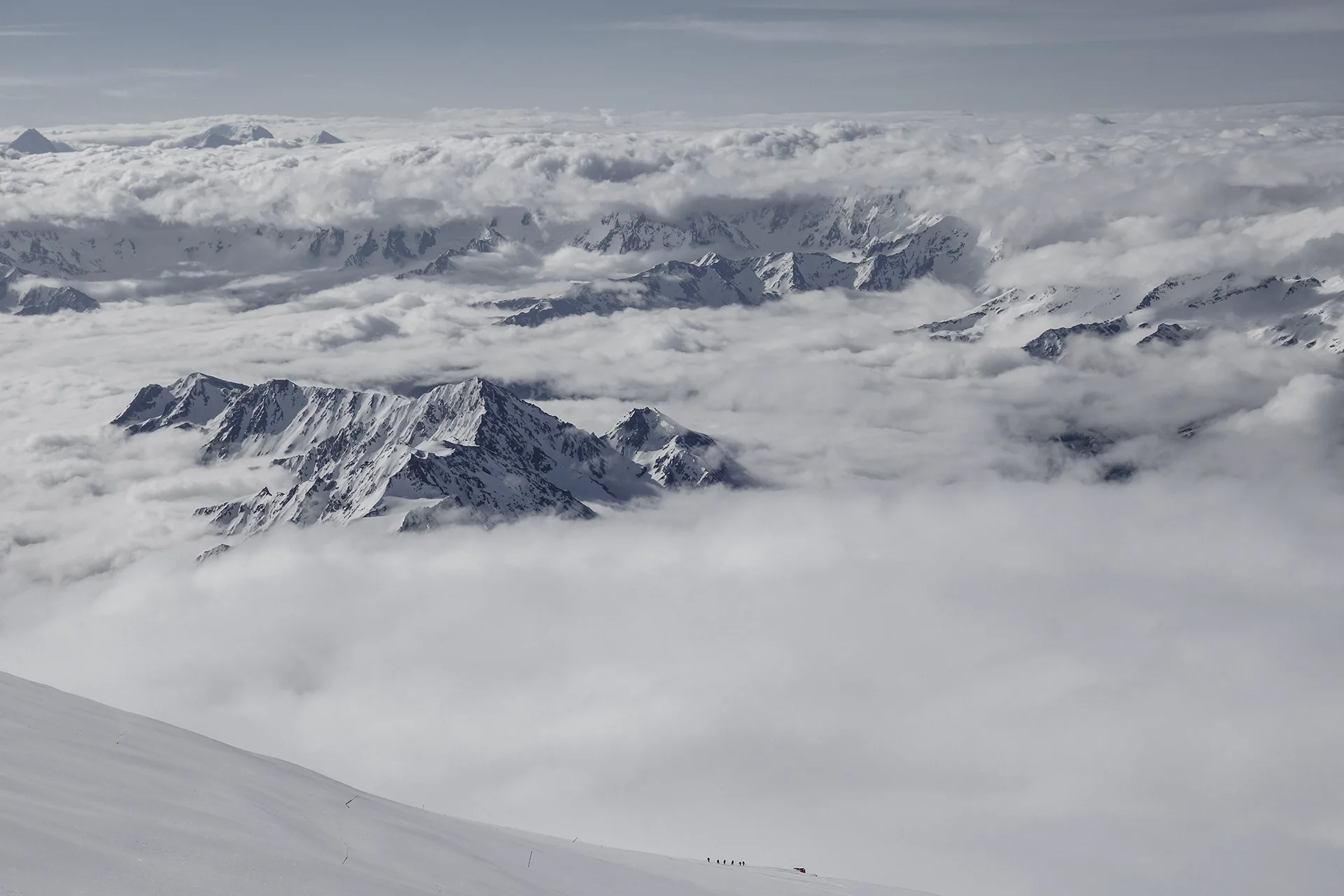Fotka vystihující průběh expedice