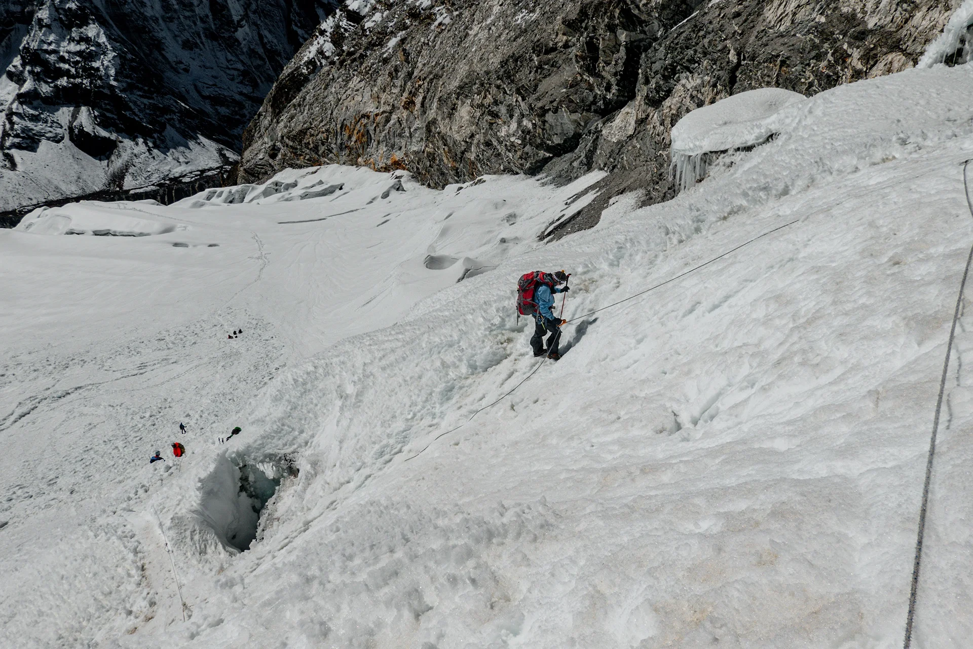 Fotka vystihující průběh expedice