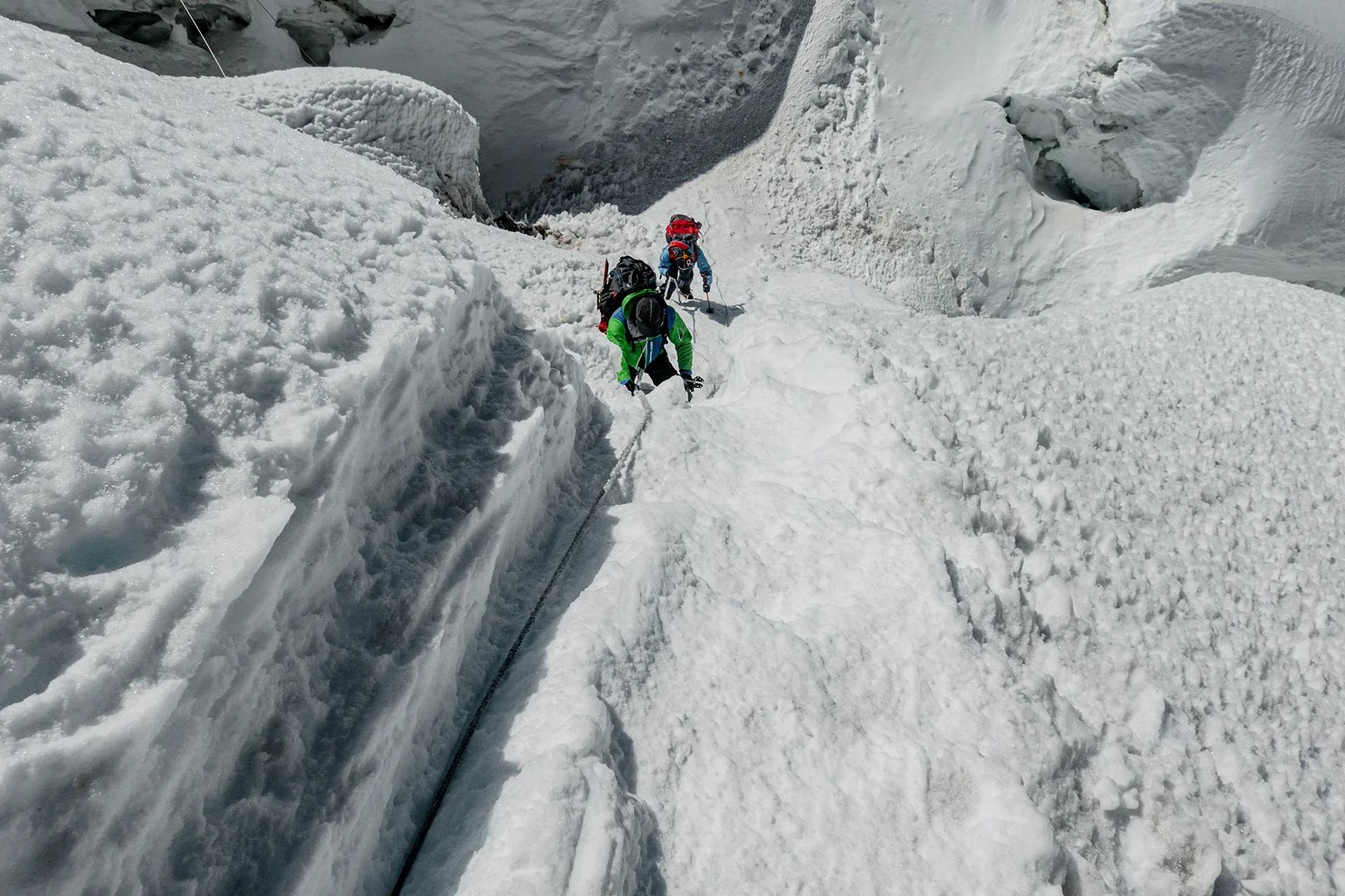 Fotka vystihující průběh expedice