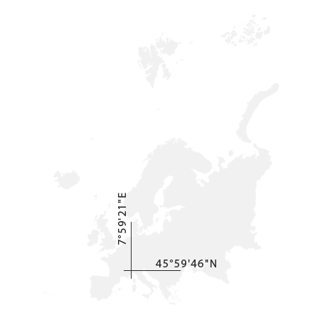 Mapa kontinentu s vyznačením souřadnic expedice