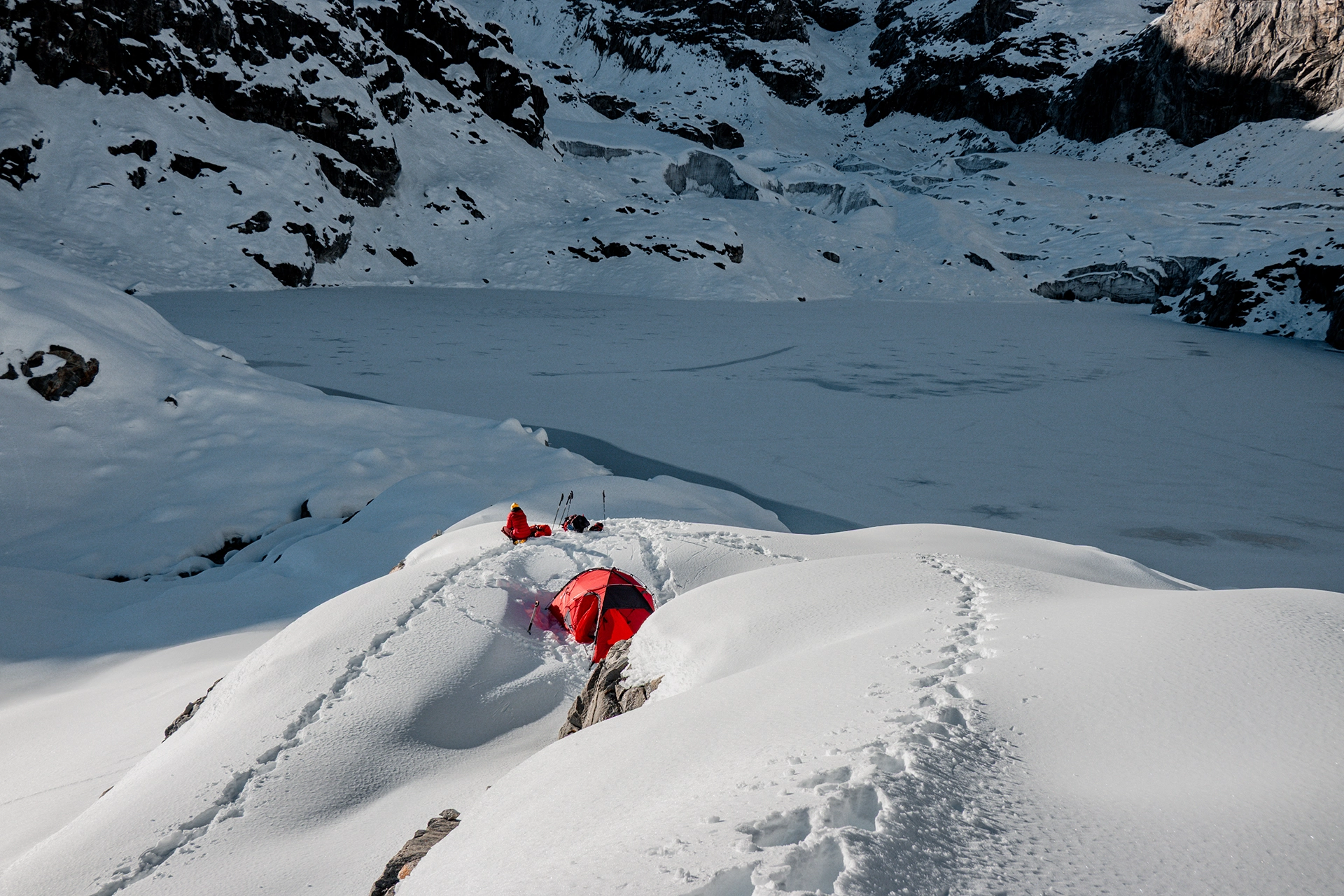 Fotka vystihující průběh expedice