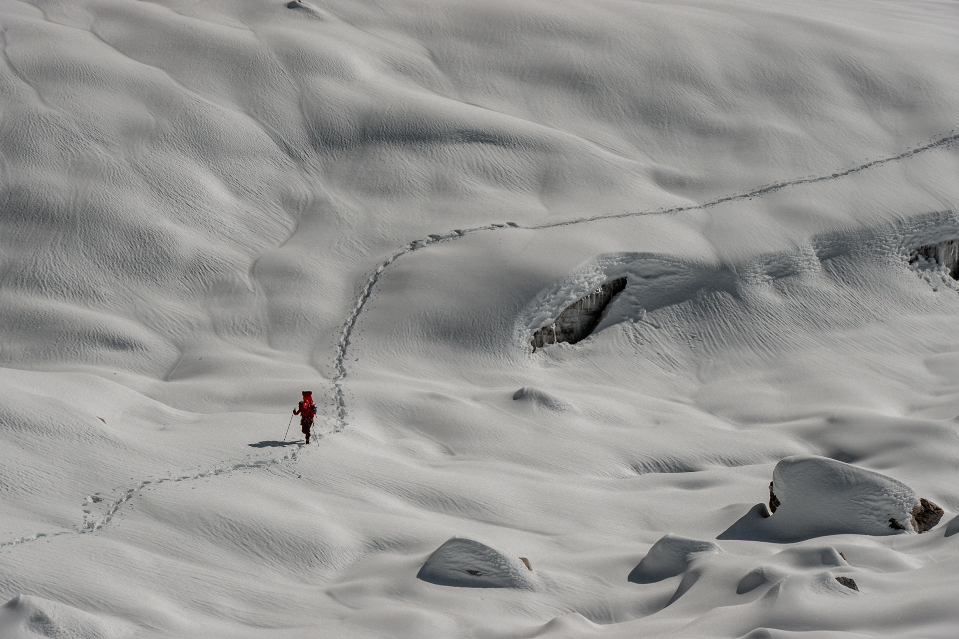 Fotka vystihující průběh expedice