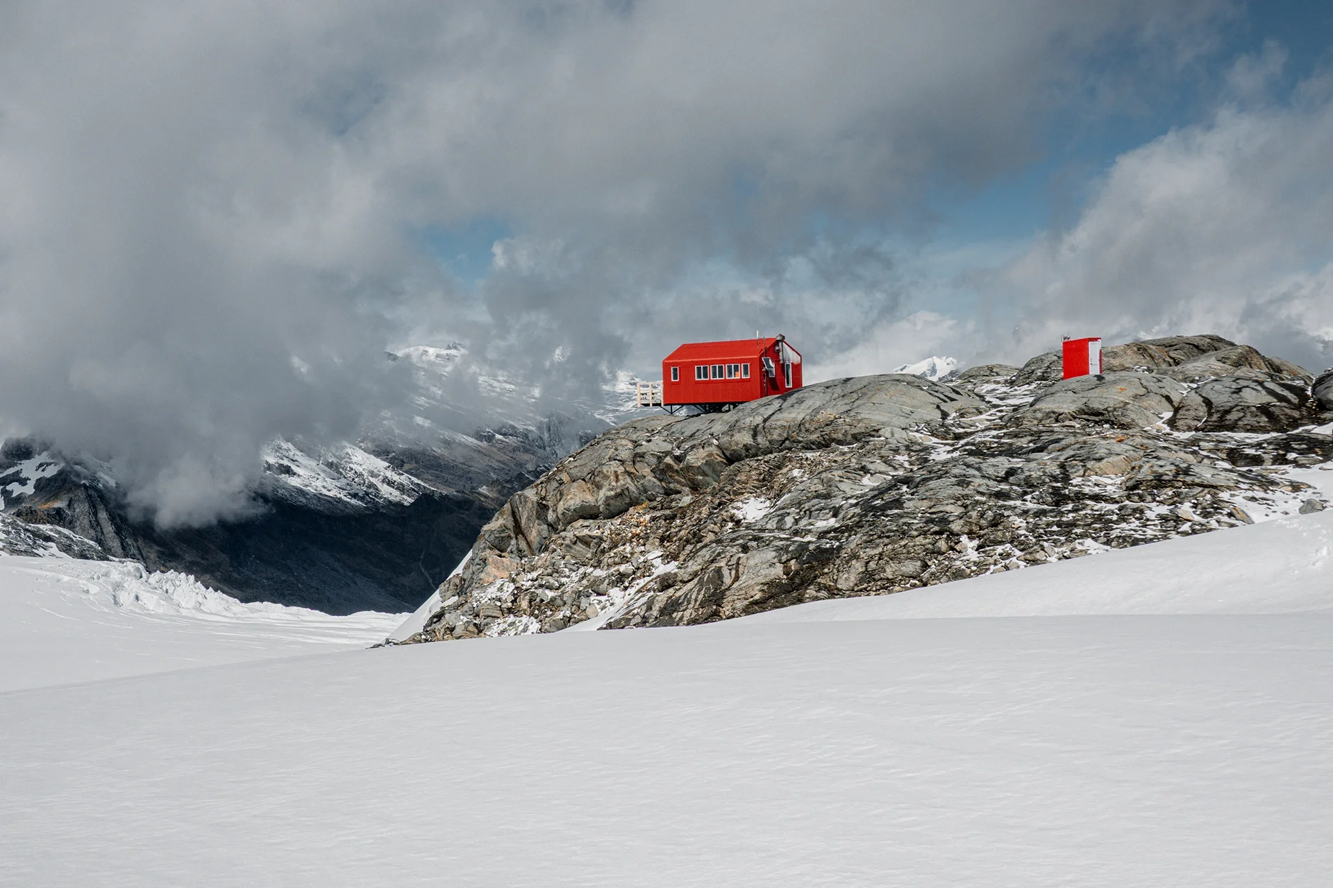 Fotka vystihující průběh expedice
