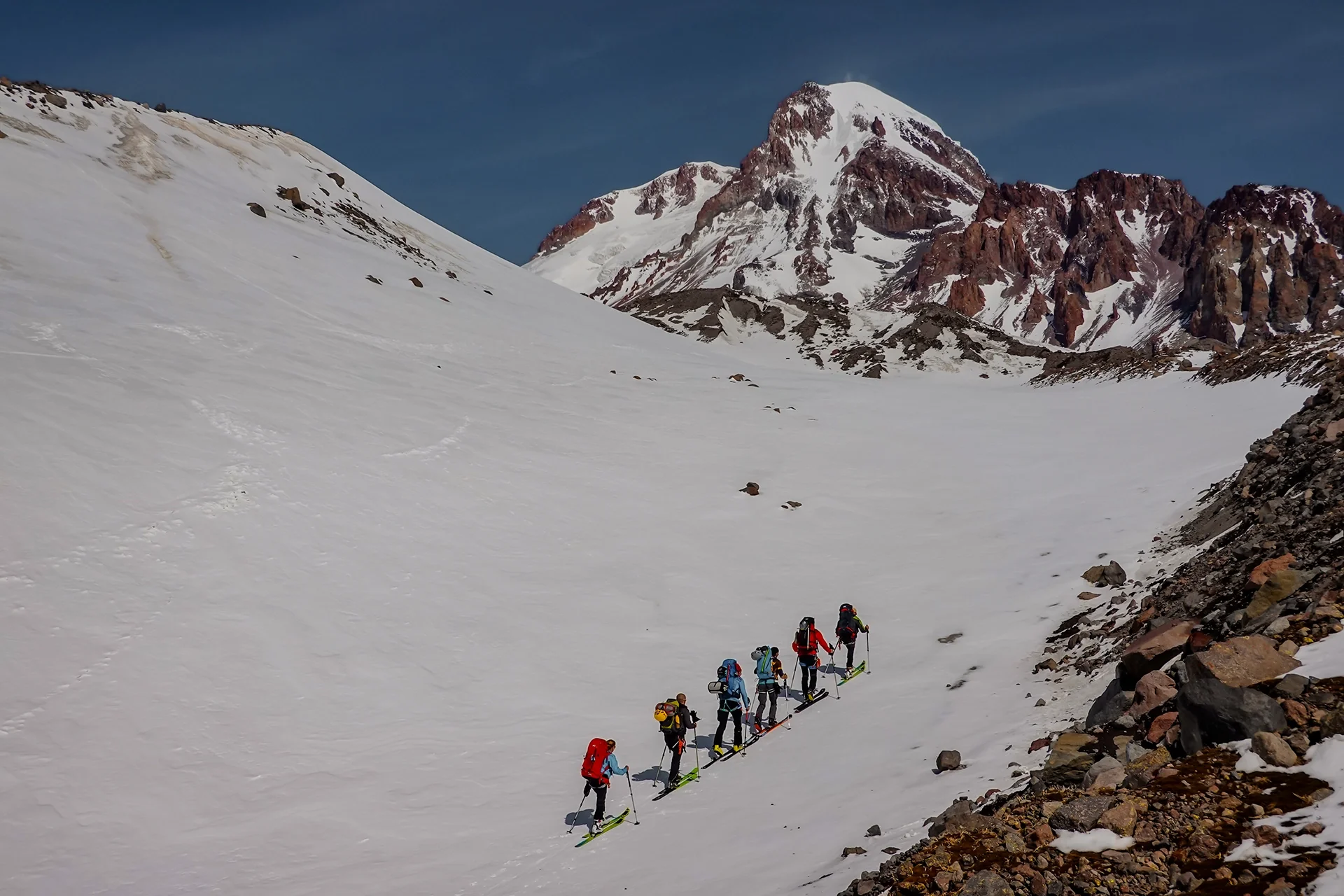 Fotka vystihující průběh expedice