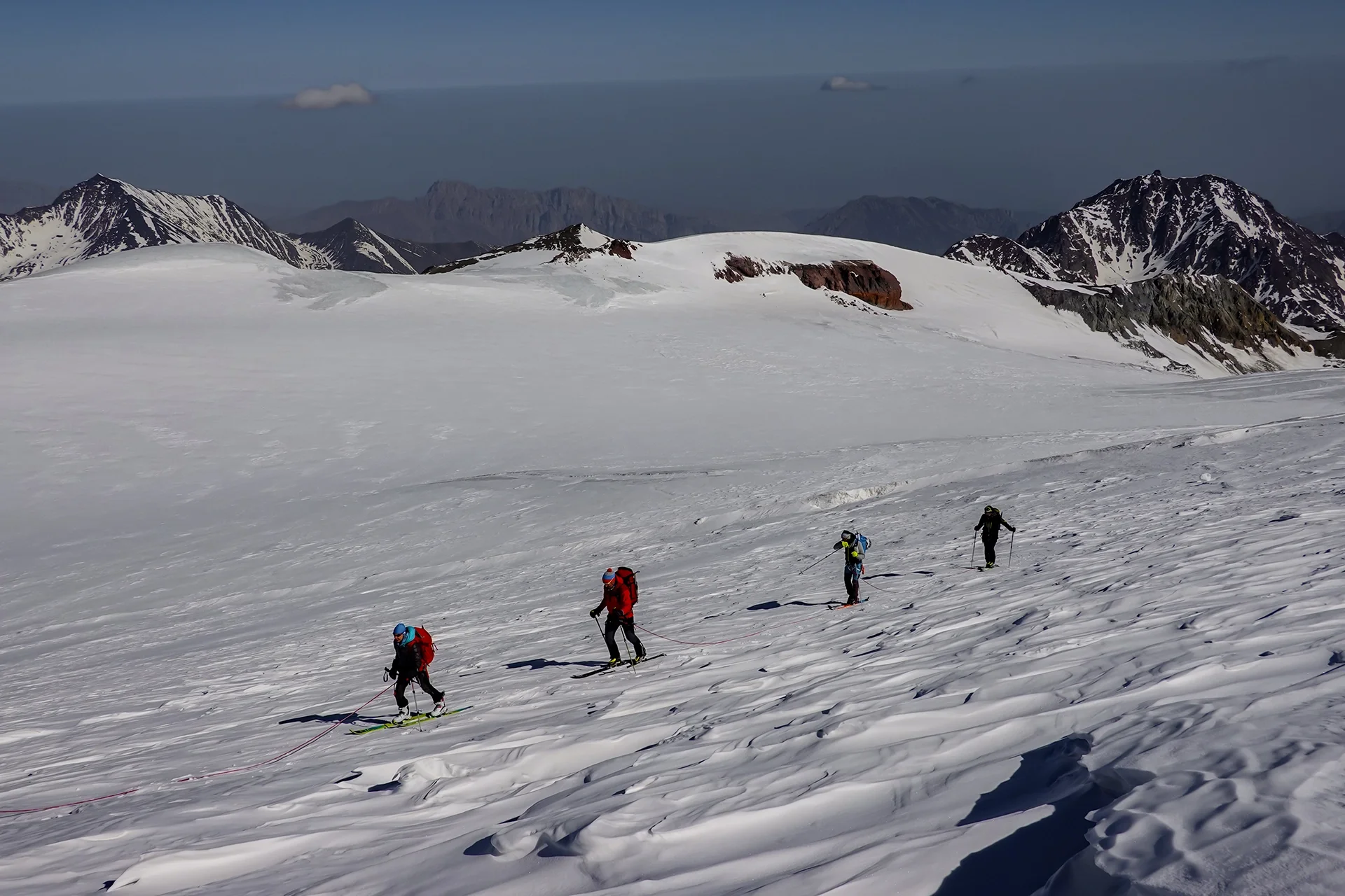 Fotka vystihující průběh expedice