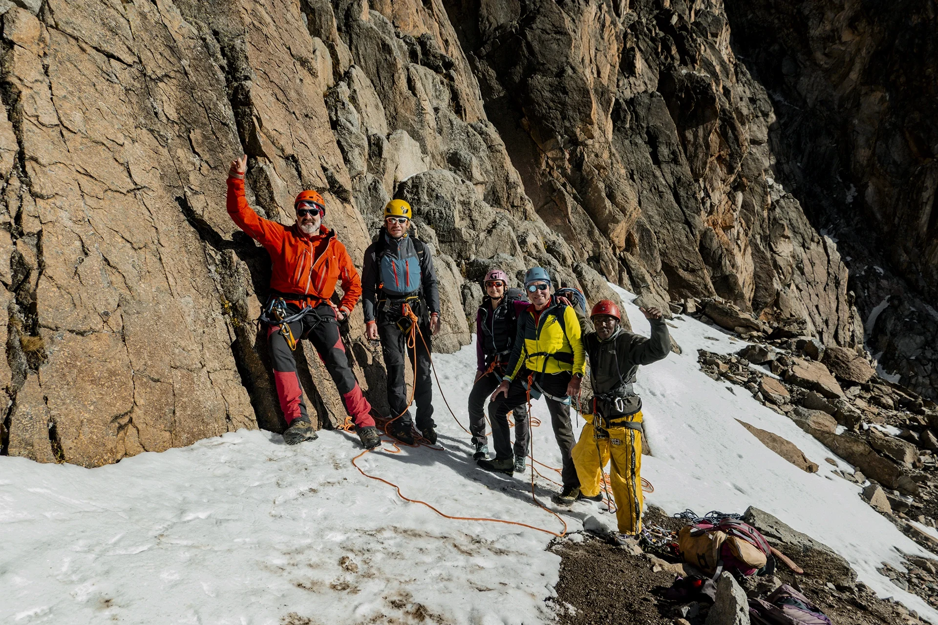 Fotka vystihující průběh expedice