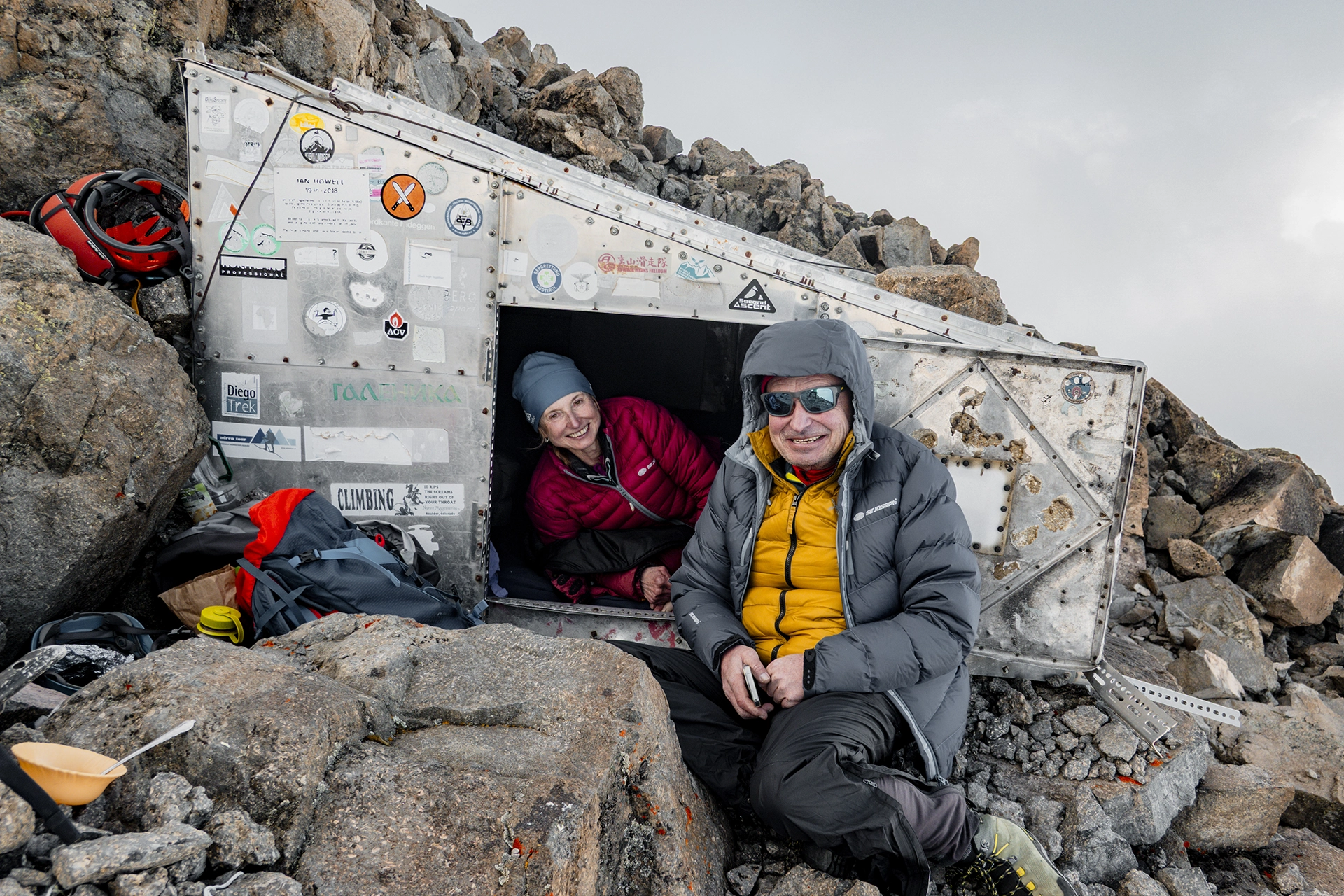 Fotka vystihující průběh expedice