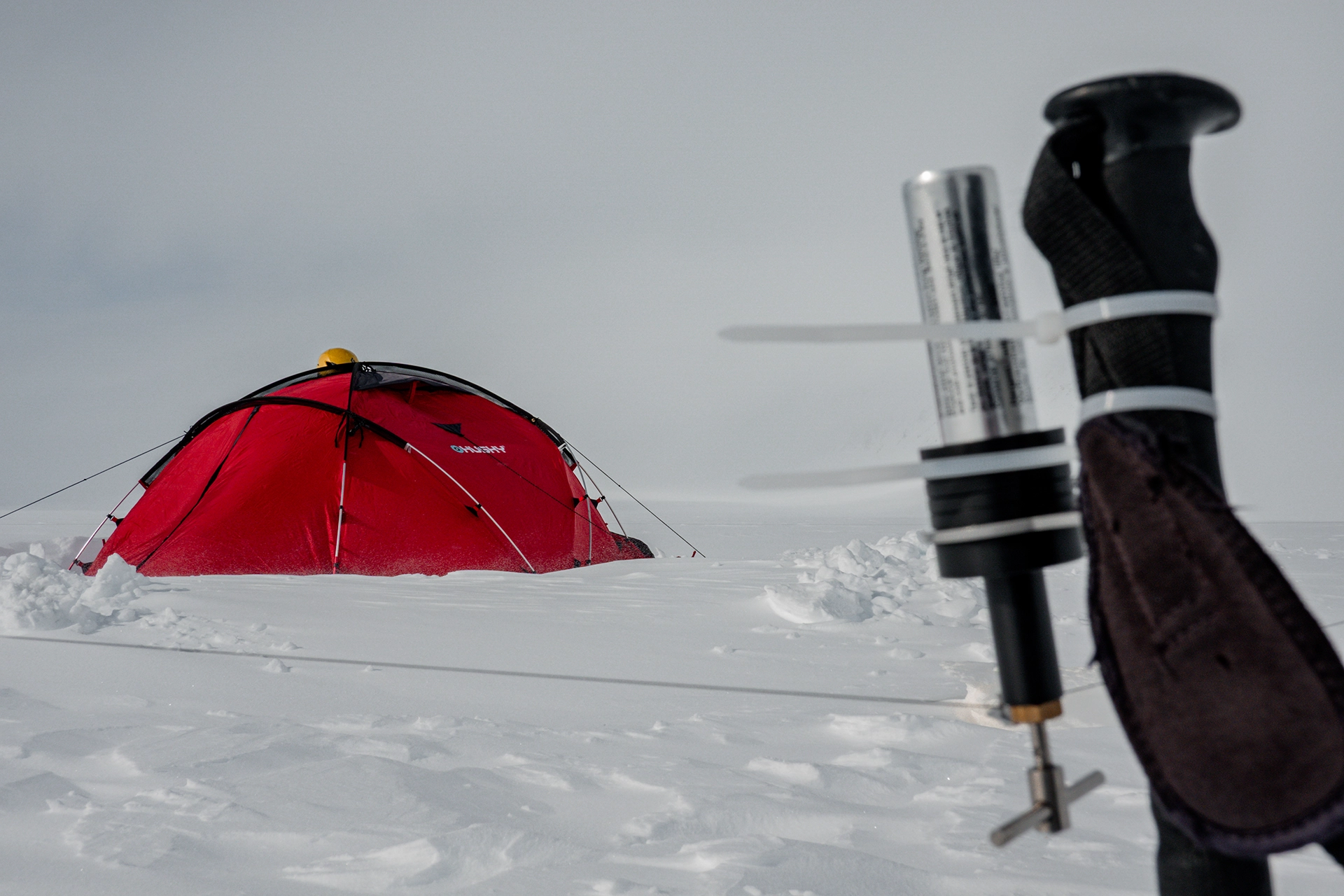 Fotka vystihující průběh expedice