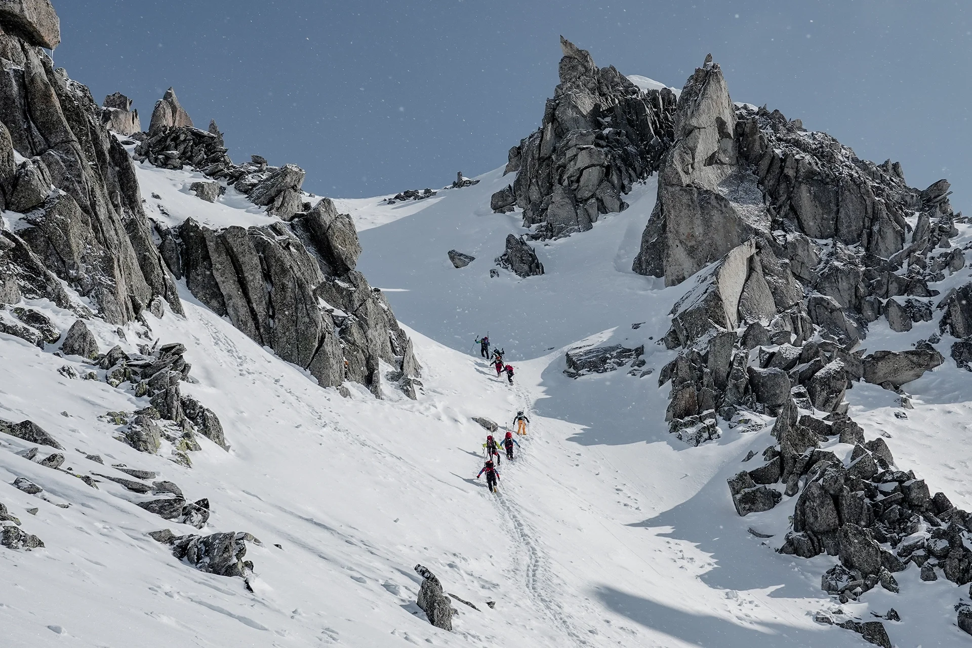 Fotka vystihující průběh expedice