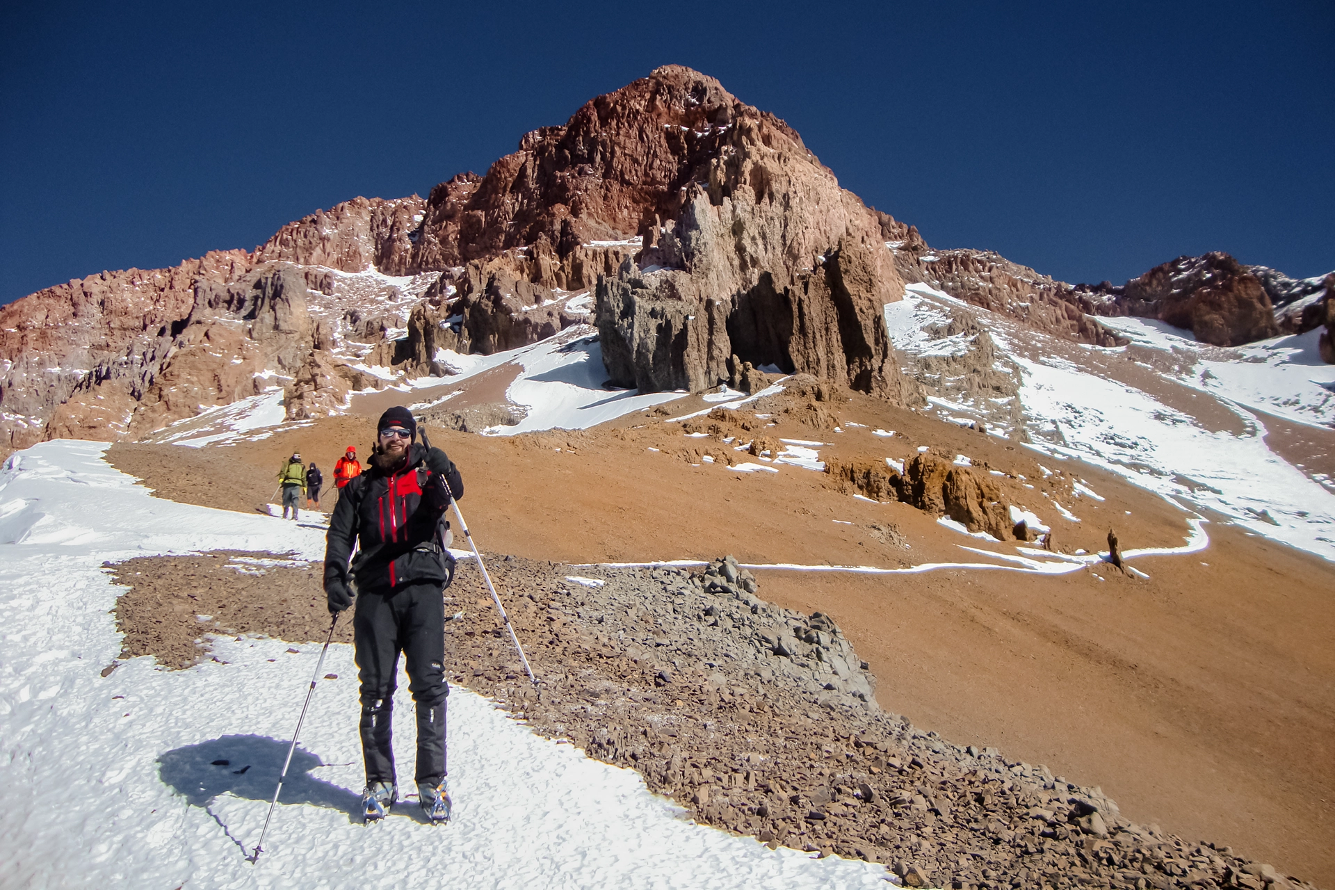 Fotka vystihující průběh expedice